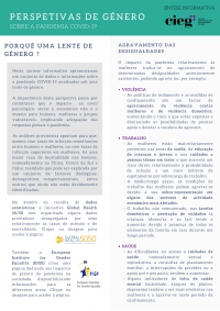 Síntese Informativa CIEG | Perspetivas de Género sobre a pandemia COVID-19