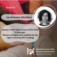 Lia Antunes galardoada com o Prémio Internacional MAXQDA #ResearchForChange 2024 - Women Empowerment