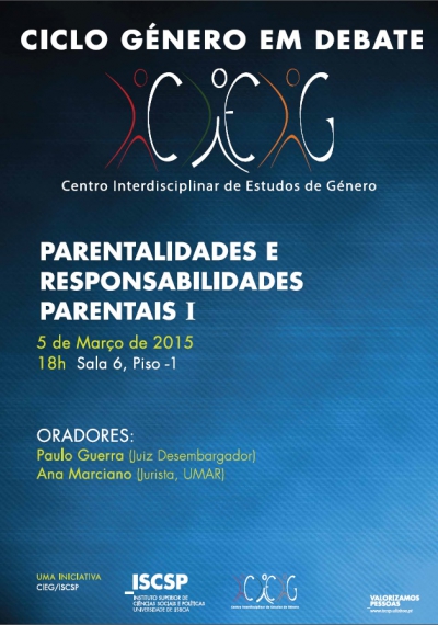 Género em Debate: Parentalidades e responsabilidades parentais I